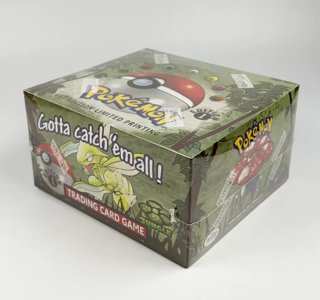 PTCG Sealed 1st Edition BASE SET Booster Box Vintage WOTC Charizard Blastoise Venusaur Art Packs PKM TCG Tradable Game DIY Card