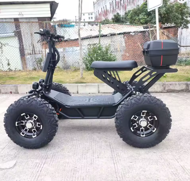 2026 New Design 60Ah 10000W Off-Road Electric Golf Cart Scooter Golf Trolley for Adults 4 Wheel Golf Mobility Scooter