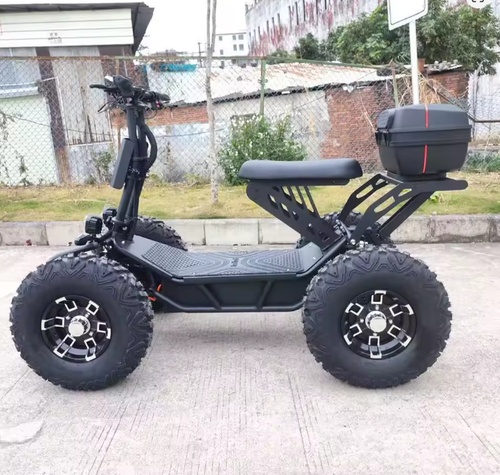 2026 New Design 60Ah 10000W Off-Road Electric Golf Cart Scooter Golf Trolley for Adults 4 Wheel Golf Mobility Scooter