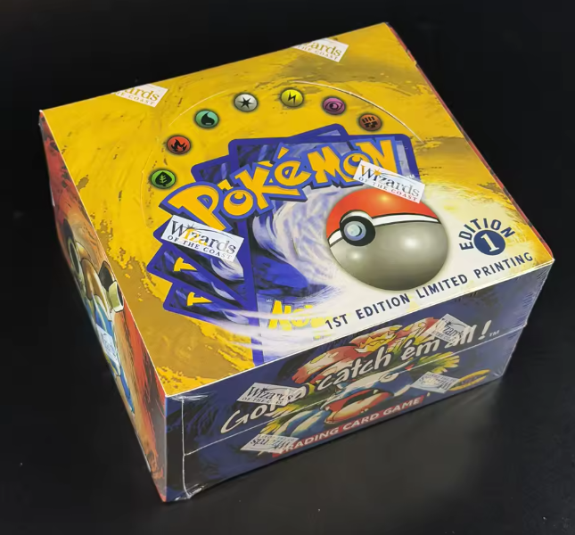 PTCG Sealed 1st Edition BASE SET Booster Box Vintage WOTC Charizard Blastoise Venusaur Art Packs PKM TCG Tradable Game DIY Card