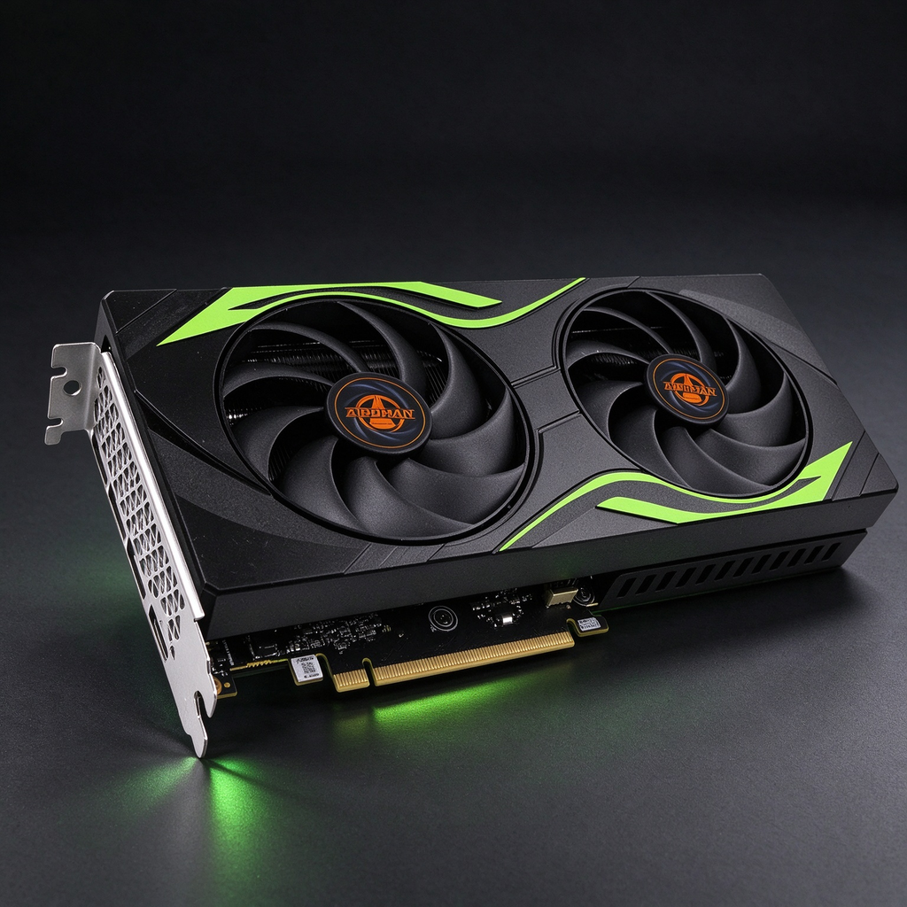 AIBOMAN GPU RTX 5060 8GB GDDR7 3840cuda HDMI+DP PCI Express X16 5.0 145W Graphics Cards