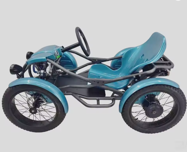 4 Wheeled off Road Ebike Electric Quad E-trike with Fat Tire Four-wheeler Touring Quadricycle