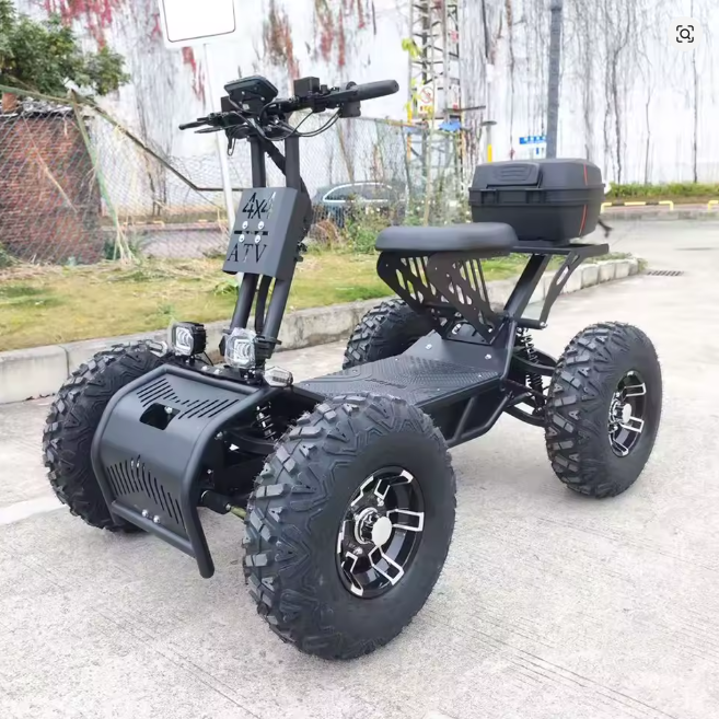 2026 New Design 60Ah 10000W Off-Road Electric Golf Cart Scooter Golf Trolley for Adults 4 Wheel Golf Mobility Scooter