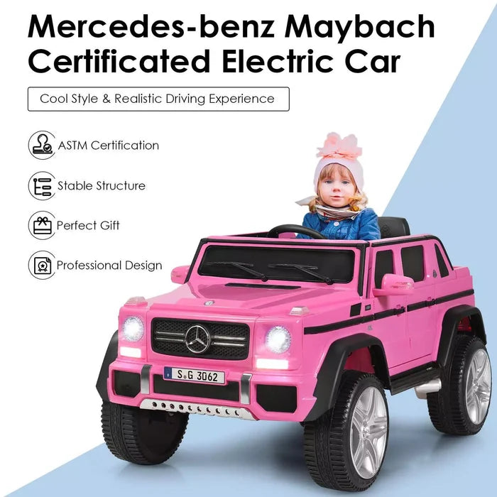 Hikidspace Licensed Mercedes Benz Kids Ride on Car 12V Electric Vehicle Toy Car
