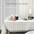 Funda de caja de pañuelos cuadrada con bandeja, soporte decorativo de cuero de PU para pañuelos de cubo para baño, dormitorio, oficina (crema)